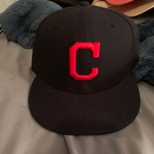Cleveland Indians fitted cap.